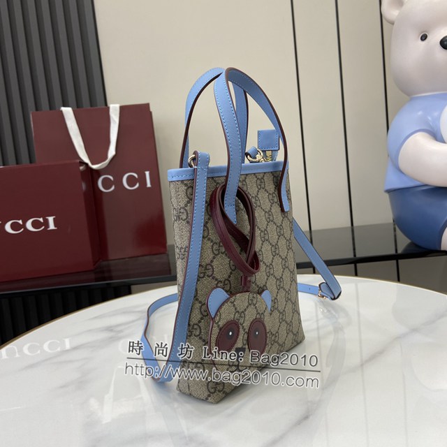 Gucci專櫃古馳最新款飾熊貓細節GG迷你手提肩包 jh2016型號：831899